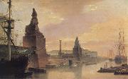 unknow artist The Neva Embankment Near The Academy of Arts Sweden oil painting artist